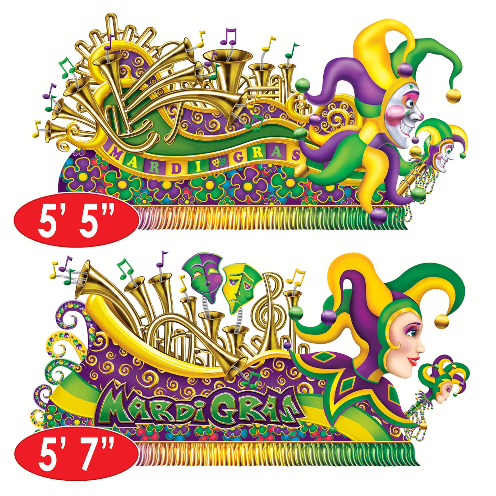 Beistle Mardi Gras Float Props Set
